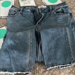 Abercrombie ultra high rise ankle straight